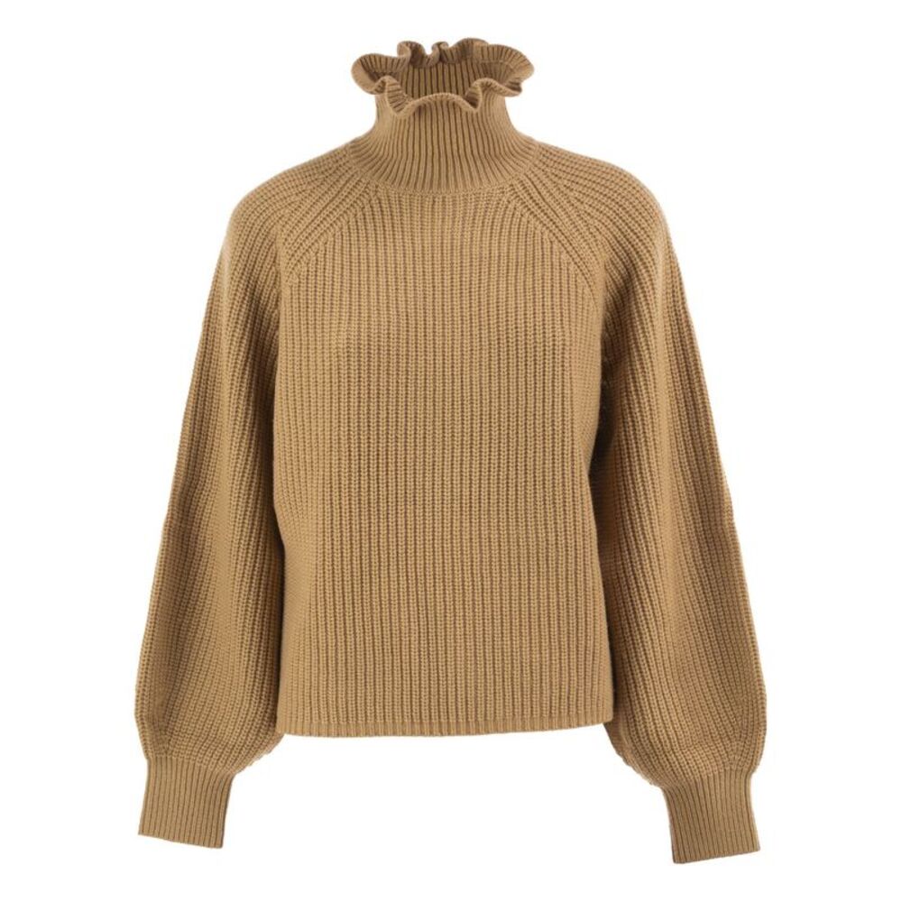 Max Mara Women Mxmpontile - Wool And Cashmere Rib-Knit Roll-Neck Jumper